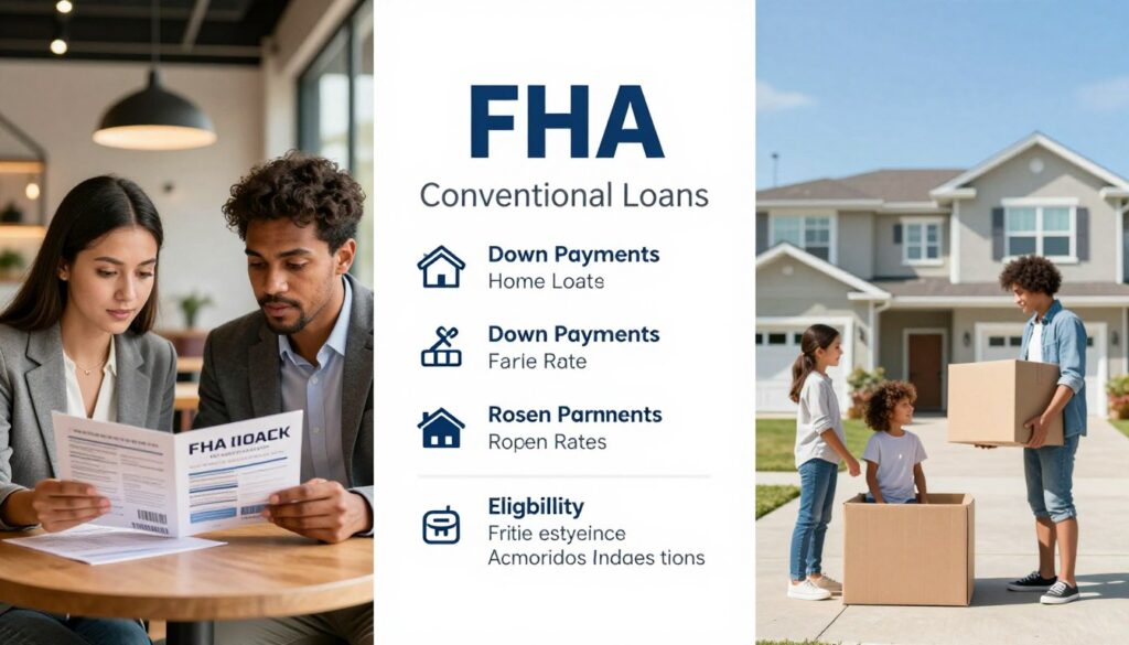 low credit home loans comparison FHA vs conventional