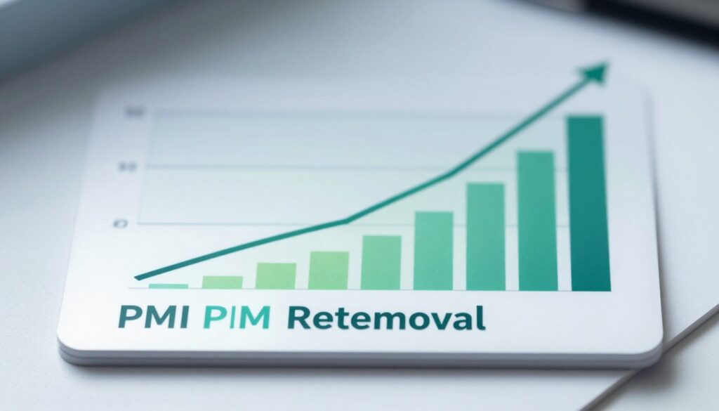 PMI mortgage removal chart showing equity thresholds