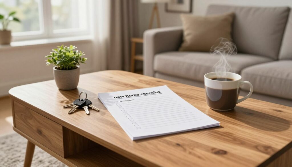 first week in a new home checklist