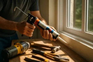 essential repairs checklist beside house keys and contractor notes